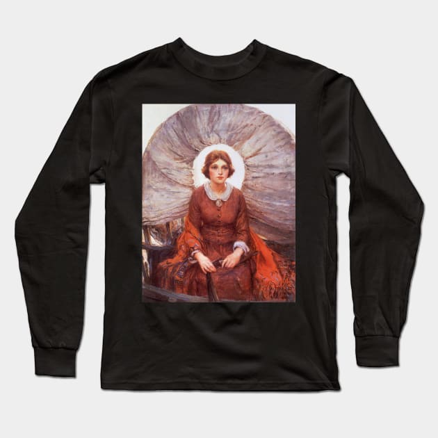 Madonna of the Prairie by William Koerner Long Sleeve T-Shirt by MasterpieceCafe